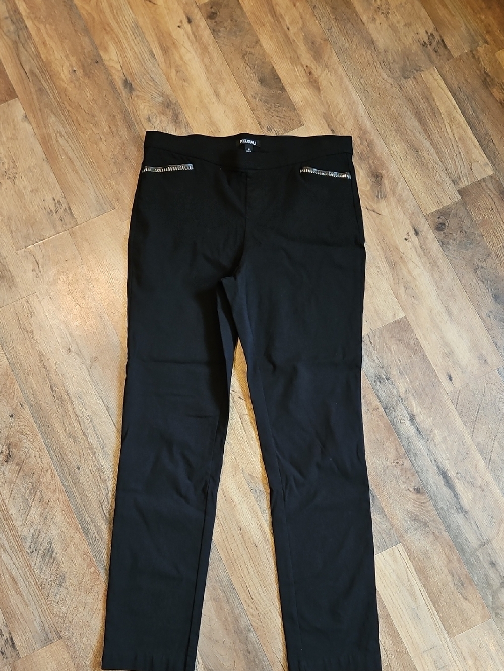 👖Roz & Ali Black Slim Stretch Dress Pants